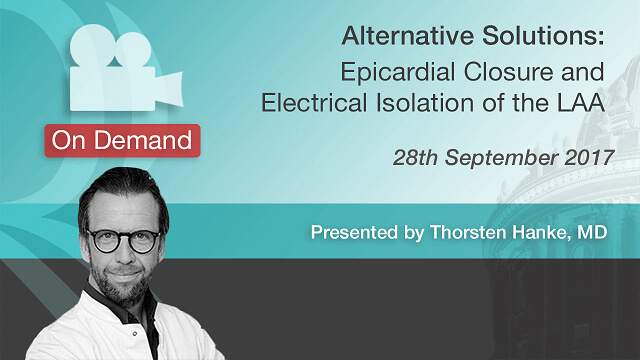 Epicardial Closure & Electrical Isolation of the LAA