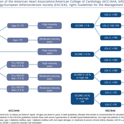 Figure 1 Comparison of the American Heart Association/American College of Cardiology