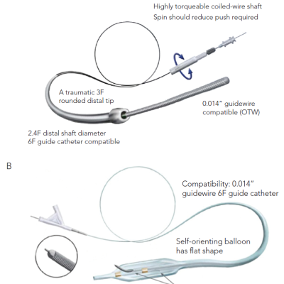 The CrossBoss™ Catheter Stingray™ Catheter And The Stingray™ Guidewire