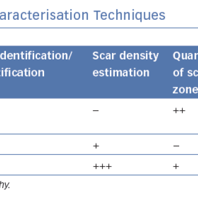 Comparison of Myocardial Tissue Characterisation Techniques