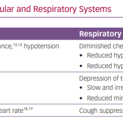 Effect of Morphine on the Cardiovascular and Respiratory Systems