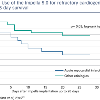 Use of the Impella 5.0 for refractory cardiogenic shock 28 day survival