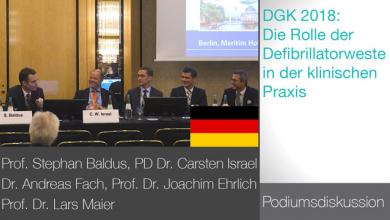 DGK Berlin 2018: Die Rolle Der Defibrillatorweste In Der Klinischen Praxis - Podiumsdiskussion