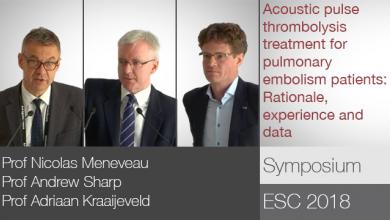ESC 2018: Acoustic Pulse Thrombolysis™ Treatment For Pulmonary Embolism Patients: Rationale, Experience And Data